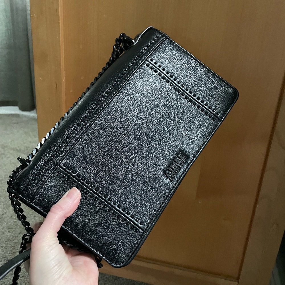 NWOT Aimee Kestenberg Black Leather Crossbody Bag
